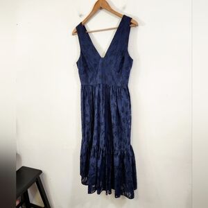Tommy Hilfiger Navy floral midi dress